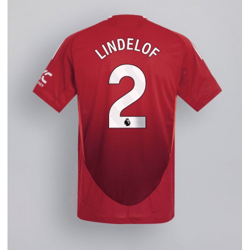 Fotballdrakt Herre Manchester United Victor Lindelof #2 Hjemmedrakt 2024-25 Kortermet